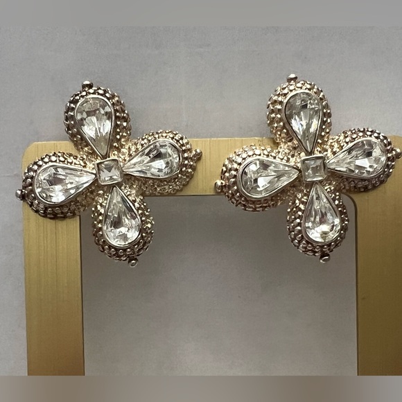 Vintage clip on earrings 1990s, unworn - Picture 3 of 8